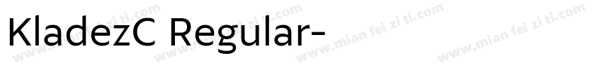 KladezC Regular字体转换